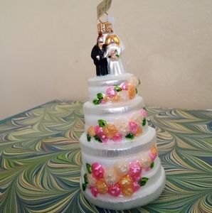 - Wedding Cake Christmas Tree Ornament NWT Bergdorf Goodman